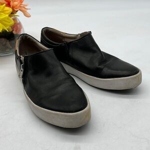 Blackstone Black Leather Sneakers Sz 8.5. SNK2732B